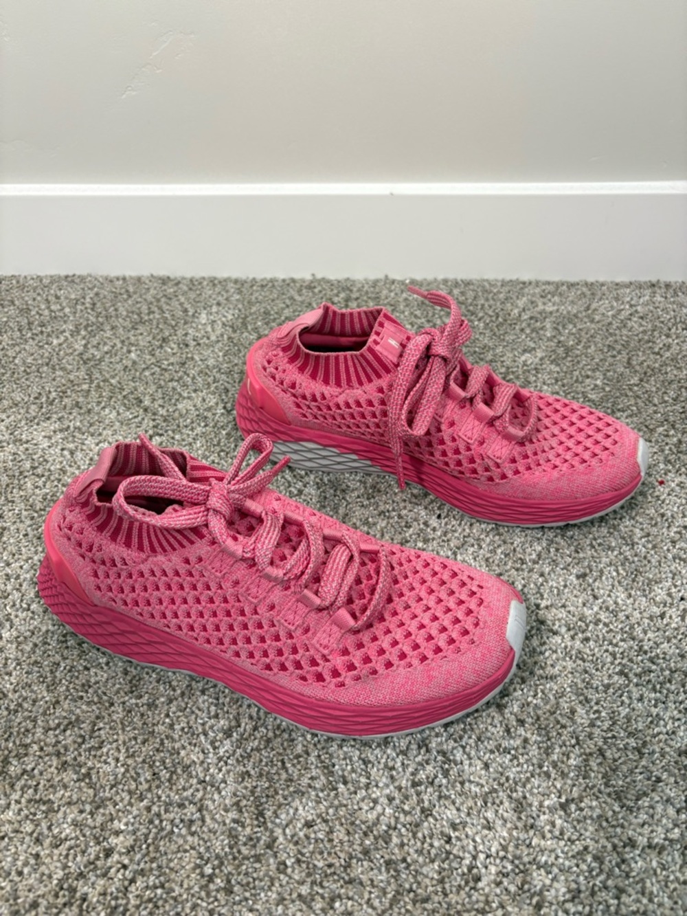 NOBULL Pink Knit Trainer Sneakers